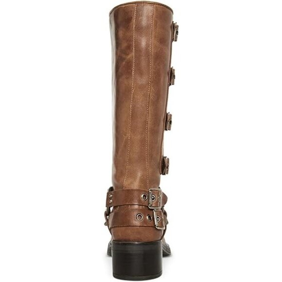 Steve Madden Women's Brocks Buckled Mid-Calf Moto Boots - Picture 3 of 3